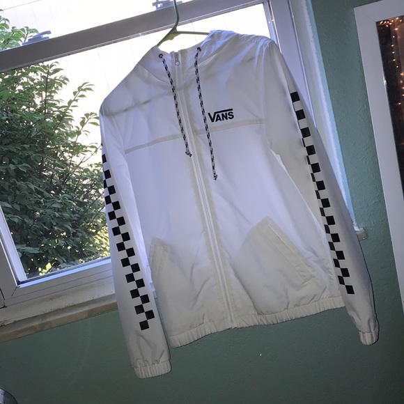 Vans Jackets & Blazers - White checkered Vans windbreaker